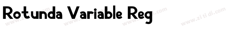 Rotunda Variable Reg字体转换 Rotunda Variable Reg字体转换